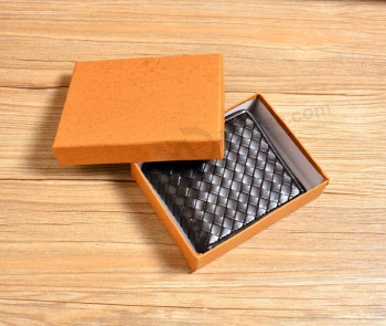 定制皮革钱包礼品盒定制与您的徽标