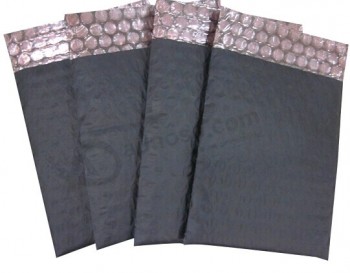 Groothandel op maat hoogwaardige mat zwart vochTbestendige metallic bubble mailers
