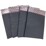 Wholesale custom high quality Matt Black Moisture Proof Metallic Bubble Mailers