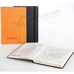 Graining Leather Agendas with Elastic Band for custom with your logo