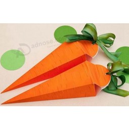 Irregular Shape Carrot Packaging Box for with your logo
