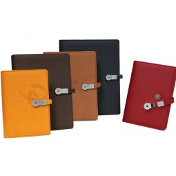 Top Grade Leather Business Planners with USB Flashs for custom with your logo