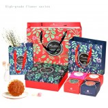 Wholesale custom high quality High-Grade Flower Series Moon Cake Gift Bags