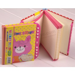 Custom Cartoon Hardcover Secret Diary with Lock for Student for custom with your logo