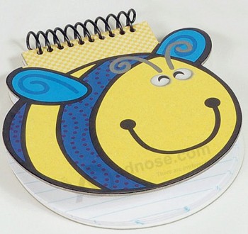 可爱的卡通蜜蜂形状孩子的笔记本 (NB-009) 用于定制您的徽标