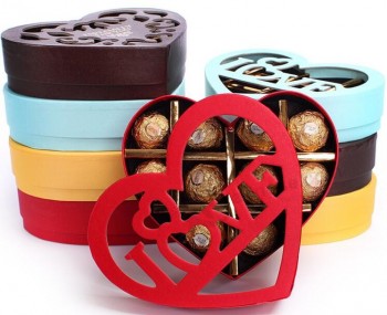 精美的空心巧克力礼盒，带有您的标志
