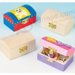 Manual Painted Wooden Treasure Chests for with your logo