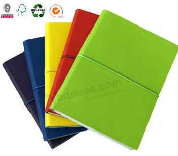Colorful Leather Cover Organizer with Elastic Band for custom with your logo