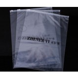 Zwart zelf afdrukken-Seal plastic zak voor op maat met uw logo