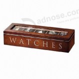 Haut personnalisé-Boîte d'affichage de montres de luXe en bois de luXe de qualité (Wb-030)