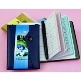 Wholesale custom high quality Promotional Soft PVC Leather Telephone Books with Buckle