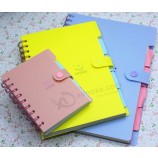 Wholesale custom high quality Spiral Writting Notebooks with Indexes