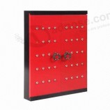 Haut personnalisé-Boîte de cadeau d'affichage de bijouX en forme de porte rouge de qualité