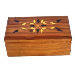 Custom high-quality Maple Wood Storage Box with Silk-Screen Printing Patterns