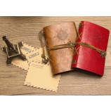 Wholesale custom high quality Retro Roping Leather Address Books (NB-006)