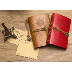 Wholesale custom high quality Retro Roping Leather Address Books (NB-006)