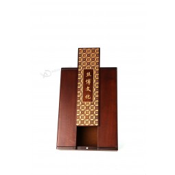 Custom high-quality Slide Lid Wooden Craft Storage Box (WB-059)
