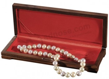 定制高-优质古董木制礼品盒珍珠项链