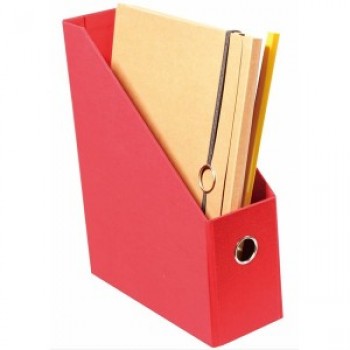 批发定制高品质红色印刷纸板桌面文件夹 (NB-020)