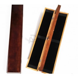 Custom high-quality Double-Layers Wooden Fishing Tools Storage Box