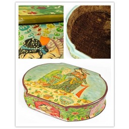 Custom high-quality 100% Ethnic Style Handmade Painted Wood Jewelry Box