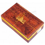 Custom high-quality Valuable Laser Engraving Wood Coffee Storage Box