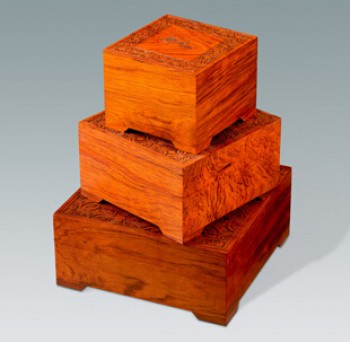 定制高-优质珍贵的红木钻石首饰包装盒