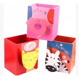 Wholesale custom high quality Loving MDF Made Pen Containers for Childrens