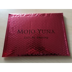 Matt Metallic Red Foil Bubble Packing Bag for custom with your logo