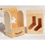 Pine Wooden Stockings Storage Gift Box for custom with your logo