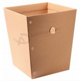 Wholesale custom high quality Biodegradable Waste Paper Basket with Magic Tape