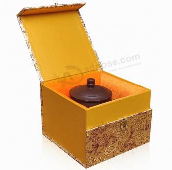 高-等级覆盖mdf茶壶储物盒，用于定制您的徽标