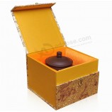 High-Grade Covering MDF Teapot Storage Box for custom with your logo