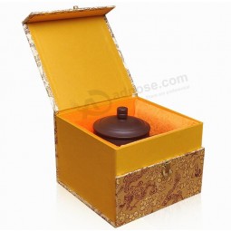 High-Grade Covering MDF Teapot Storage Box for custom with your logo