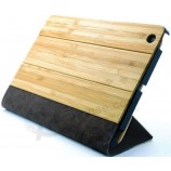 Wholesale custom high quality Whosale Luxury Bamboo Leather Cases for iPad