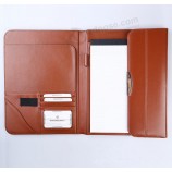 Wholesale custom high quality Luxury Brown Leather Commercial Portfolio