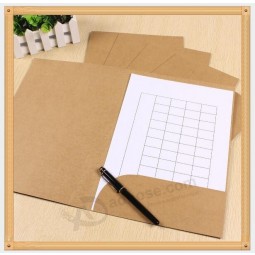 Brown Kraft Paper A4 Document Folder for custom with your logo