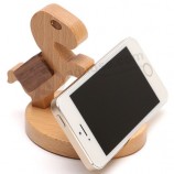 New Cartoon Shape Wooden Phone Stand for custom with your logo