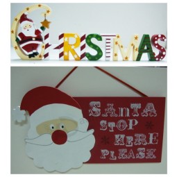 Wooden Christmas Holiday Decoration Ornaments (CO-009) for custom with your logo