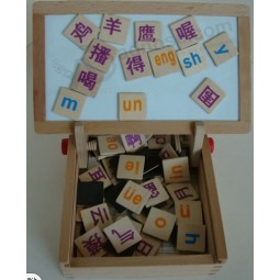 Custom Printing Wooden Learning Blocks with Tray for custom with your logo