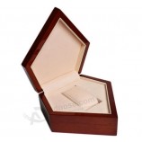 Wholesale custom high-end Pentagonal Watch Packaging Wooden Box (PM-001)