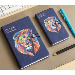 Wholesale custom high quality Printing PU Leather Notebooks with Pocket