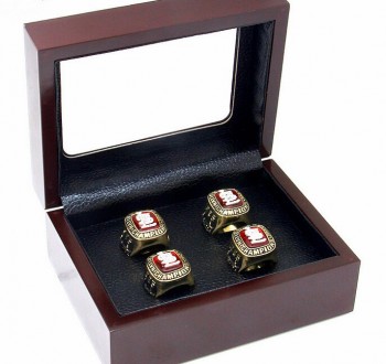 批发定制高-结束冠军戒指的木制展示盒 (JB-025)