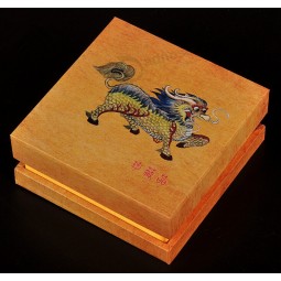 Wholesale custom high-end Wood Grainy Paper Covering Jewel Box