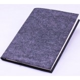 Wholesale custom high quality 2017 New Year Polyester Felt Cover Notebook