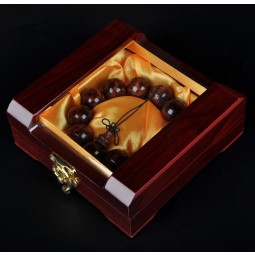 Wholesale custom high-end Wooden Bread Chain Showing Box with Window