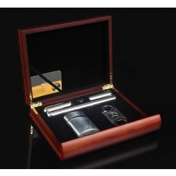 Splendidi ACcessori per il fumo Confezionamento scatola di legno personalizzata Con il tuo logo