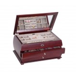 Wholesale custom high-end Painting Mahogany Wooden Jewelry Box