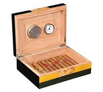 роскошный коллекционный лакировочный деревянный сигар для сигарет для вашего логотипа