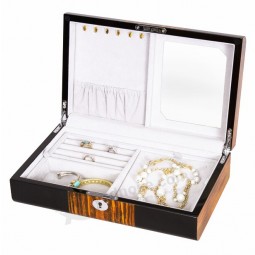 Wholesale custom high-end Glossy Wooden Jewelry Packaging Gift Box